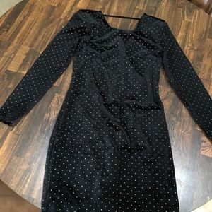 Express Black and Gold Studded Dress (size 2)